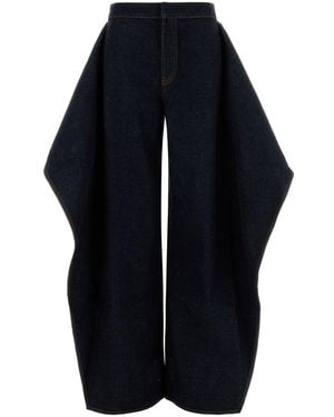 Alaïa Denim Wide-leg Jeans - Blue