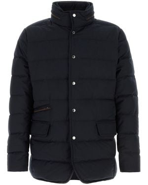 Moorer Midnight Blue Polyester Blend Ilvo Down Jacket - Black