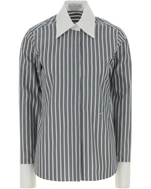 Stella McCartney Embroidered Poplin Shirt - Gray
