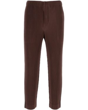 Homme Plissé Issey Miyake Brown Polyester Pant