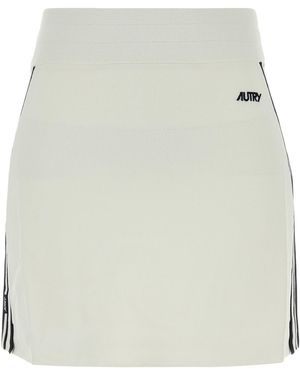 Autry Minigonna in maglia bianca - Bianco