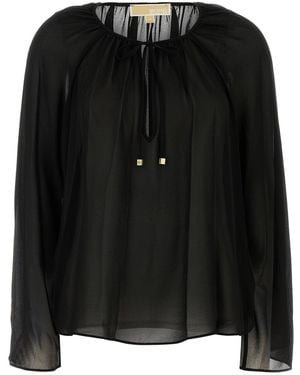 MICHAEL Michael Kors Georgette Blouse - Black