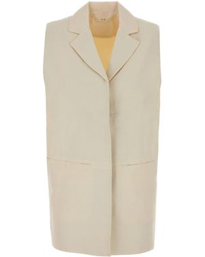 Co. Ivory Visse Blend Vest - White