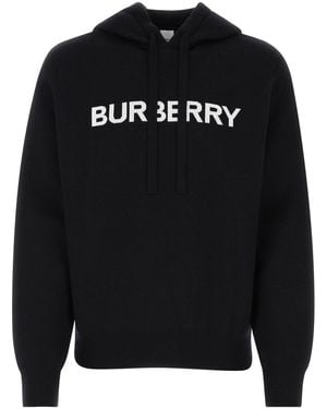 Burberry Midnight Cotton Blend Sweatshirt - Black