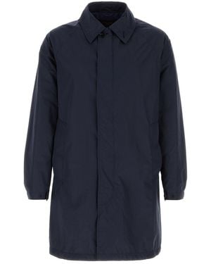 Paltò Blue Polyester Pierangelo Overcoat