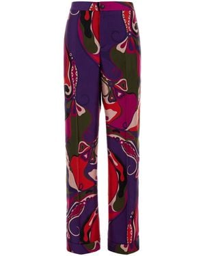 PUCCI Straight Pants - Red