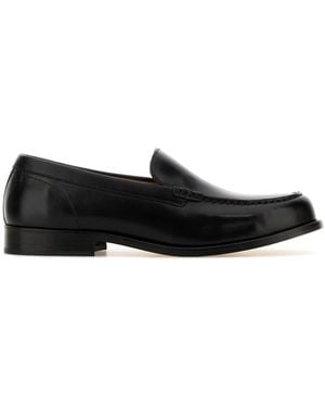 A.P.C. Black Leather Loafers
