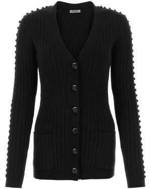 DURAZZI MILANO Black Wool Cardigan