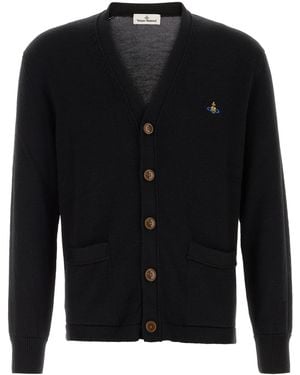 Vivienne Westwood Cardigan Alex in lana nera - Nero