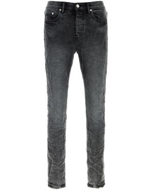 Purple Denim Jeans in denim stretch nero