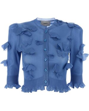 Coperni Blue Knit Cardigan