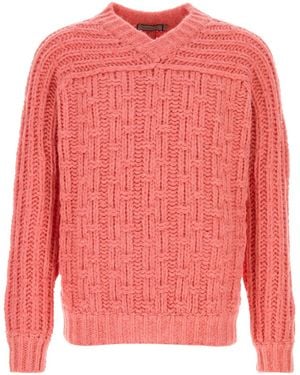 Canali Maglione in misto alpaca salmone - Rosa