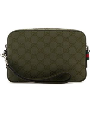 Gucci Borsa a tracolla in tessuto GG - Verde