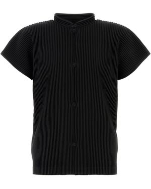 Homme Plissé Issey Miyake Black Polyester Shirt