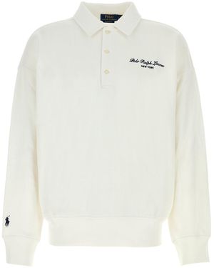 Polo Ralph Lauren White Cotton Blend Polo Shirt