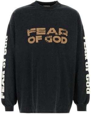 Fear Of God Slate Cotton T-shirt - Black