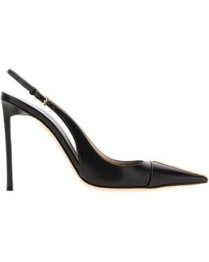 Tom Ford Black Leather Court Shoes