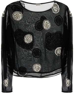 Bode Embellished Top - Black