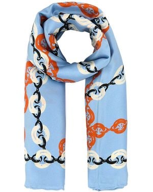 Loewe Foulard in seta stampata - Blu