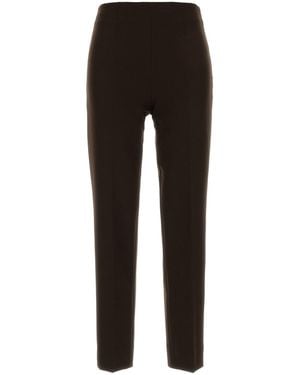 PT Torino Dark Brown Stretch Polyester Gioia Pant - Black