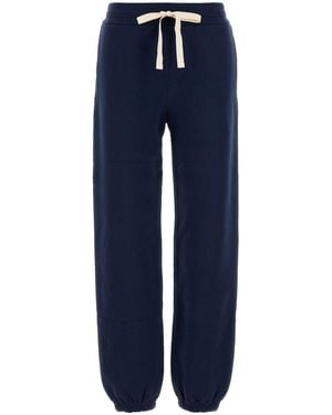 Jil Sander Navy Blue Cotton joggers