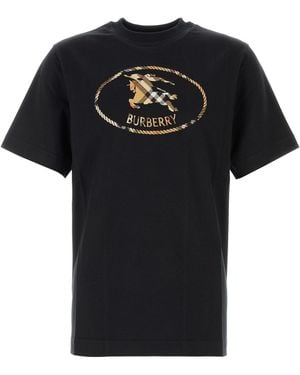 Burberry Black Cotton T-shirt