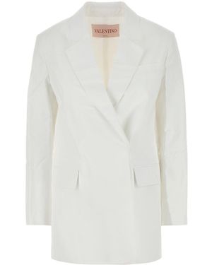Valentino Garavani White Cotton Blazer