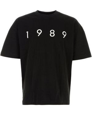 1989 STUDIO Black Cotton Oversize T-shirt