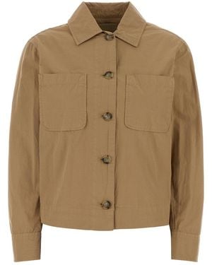Woolrich Camel Cotton Shirt - Brown