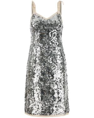 Prada Abito in nylon decorato - Bianco