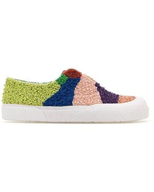 Loewe Slip on Terra Vulca in tessuto decorato - Multicolore