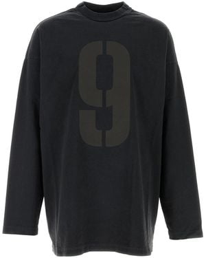 Fear Of God Slate Cotton Oversize T-shirt - Black