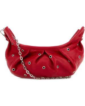 GIMAGUAS Red Leather Pulsera Crossbody Bag