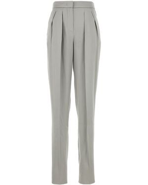 Giorgio Armani Pantalone in raso verde menta - Grigio
