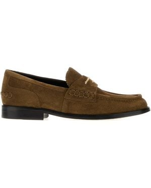 Alexander Wang Brown Suede Carter Loafers