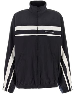 Balenciaga Multicolor Tech Fabric Oversize Sweatshirt - Black