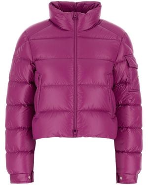 Moncler Fuchsia Nylon Petra Down Jacket - Pink