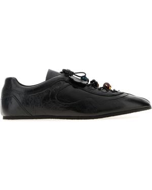 Cecilie Bahnsen Sneakers Blaise in pelle nera - Nero