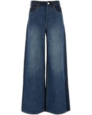 Camilla & Marc Two-tone Denim Palma Wide-leg Jeans - Blue