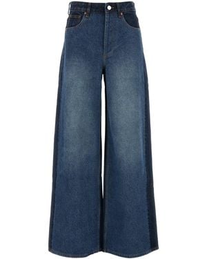 Camilla & Marc Two-tone Denim Palma Wide-leg Jeans - Blue