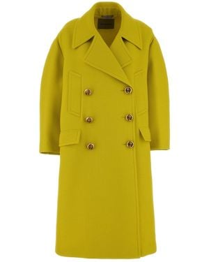 Balenciaga Yellow Wool Coat