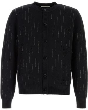 Ernest W. Baker Black Wool Cardigan