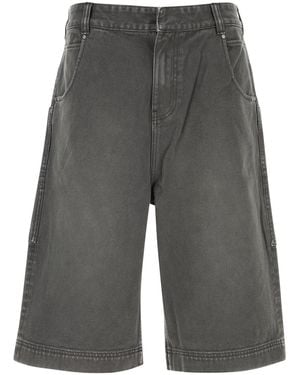 Entire studios Bermuda in denim grigio scuro