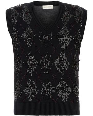 Ernest W. Baker Black Wool Vest