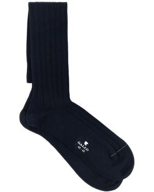 Gallo Midnight Blue Stretch Cotton Blend Socks