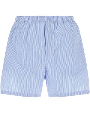 Balenciaga Embroidered Nylon Swimming Shorts - Blue