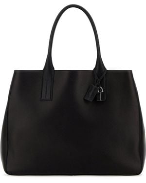 Tom Ford Borsa shopping in pelle testa di moro - Nero