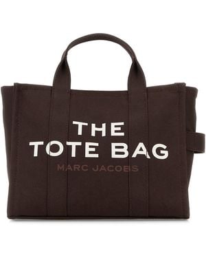 Marc Jacobs Chocolate Canvas Medium The Tote Bag Handbag - Black