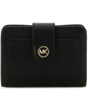 Michael Kors Portafoglio in pelle nera - Nero