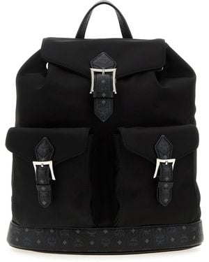 MCM Zaino Aren in tessuto nero